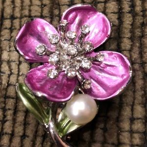 Purple Flower Pin (#266)